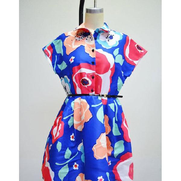 Kate Spade New York SS15 Belted Floral Print Dress