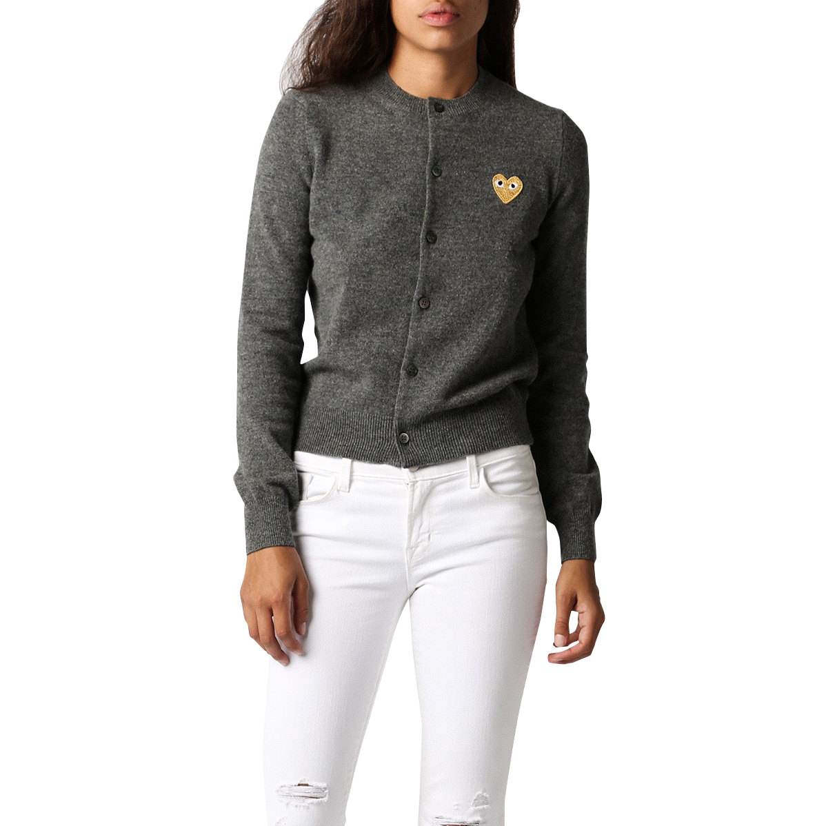 des Garcons PLAY Gold Heart Sweater Navy or Black