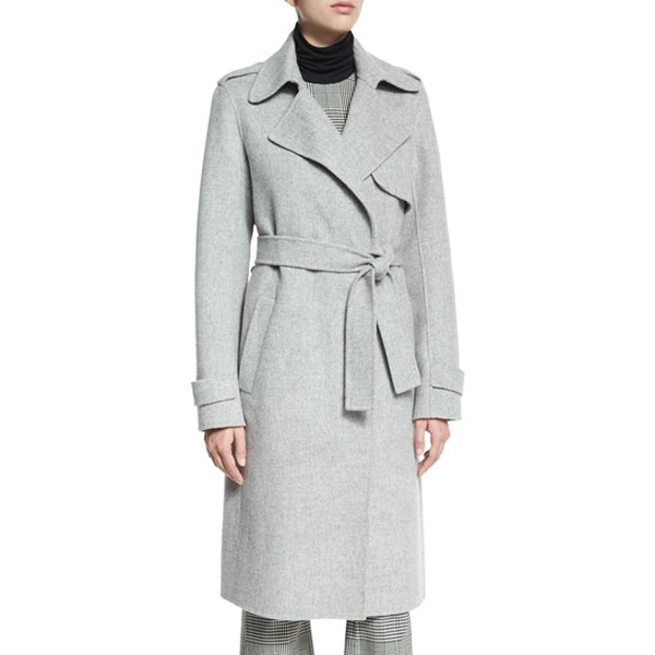 Theory Double-Face Wool-Cashmere Trench Coat – evaChic