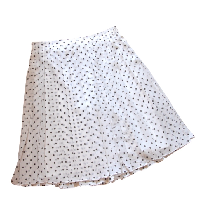 [30% extra off] Theory Lewdill Pleated Polka Dot Silk-Georgette Skirt ...