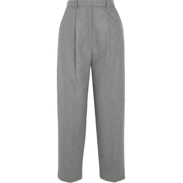 [30% extra off] Acne Studios Milli High-Waist Wool-Blend Cropped Pants ...