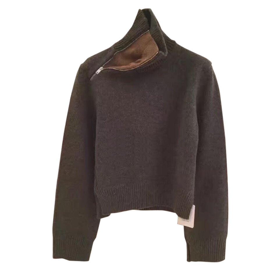 Céline Side Zip Wool Turtleneck Sweater – evaChic