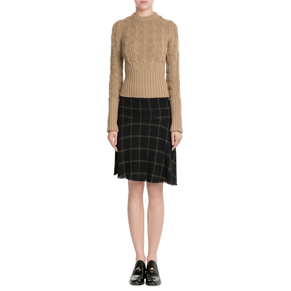 Michael Kors Collection Cable-Knit Merino Wool & Cashmere Sweater