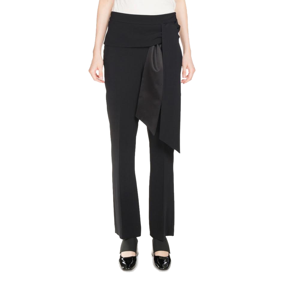 Givenchy Tie-Waist Silk Crepe Pants