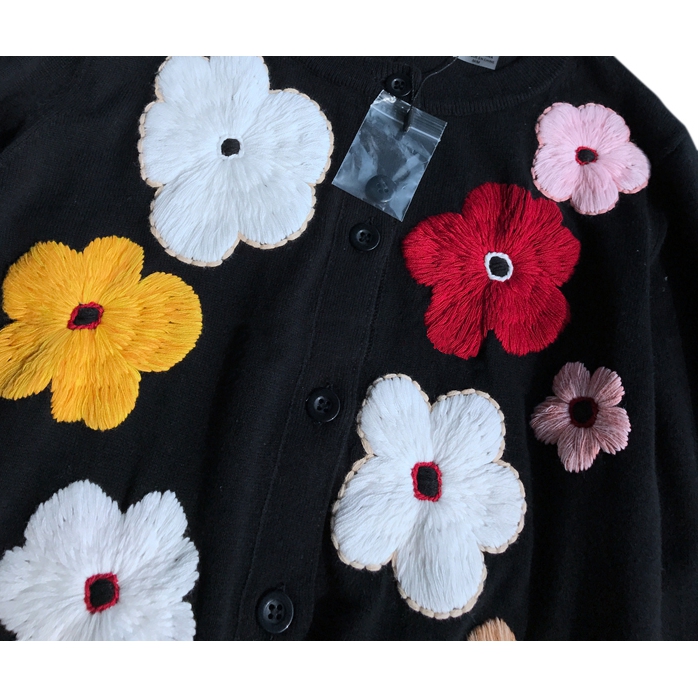 Alice + Olivia Lyndia Floral Embroidered Cardigan – evaChic