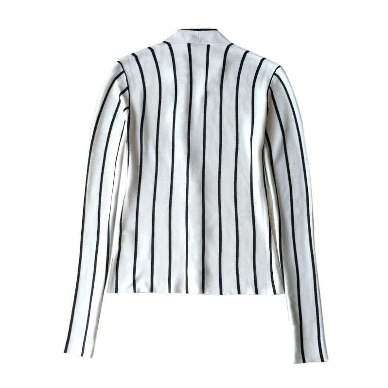 Balenciaga Striped Silk Jersey Cardigan – evaChic