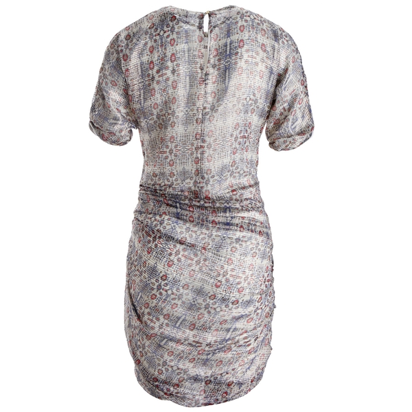 Isabel Marant Liz Draped Printed Mini Dress – evaChic