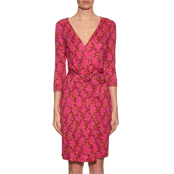 Diane von Furstenberg New Julian Two Silk Jersey Wrap Dress