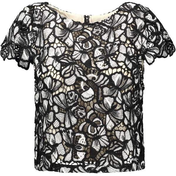 Alice + Olivia Eve Butterfly Lace Top – evaChic