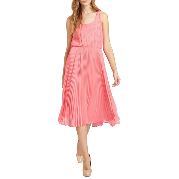 Alice + Olivia Penny Double Layer Pleated Dress