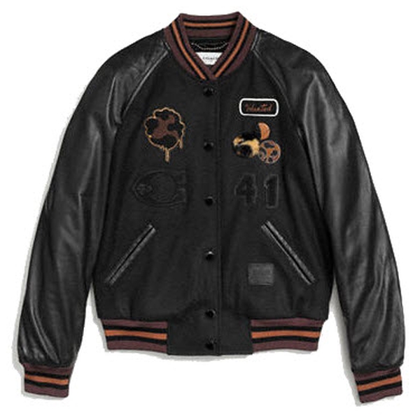 Coach 1941 Classic Leather Sleeve Varsity Jacket – evaChic