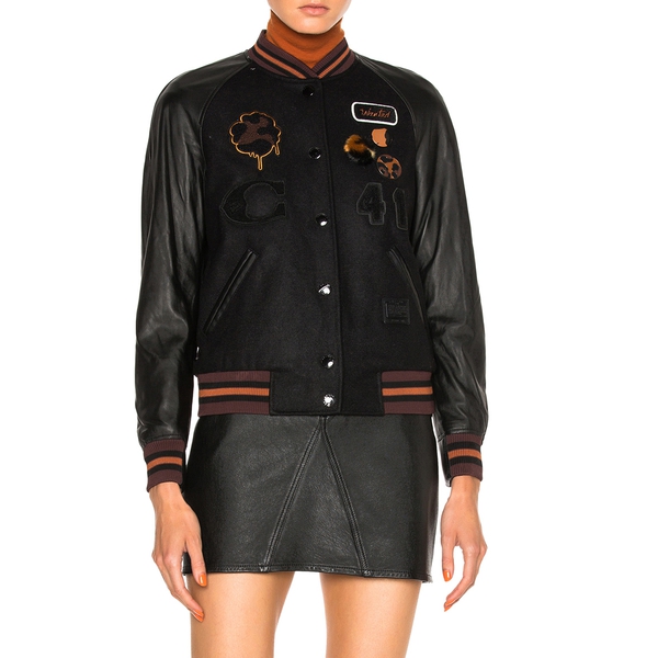 Coach 1941 Classic Leather Sleeve Varsity Jacket