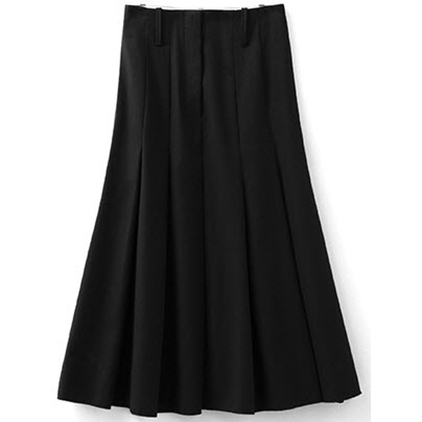 Vera Wang Pleated Wool-Blend Midi Skirt – evaChic