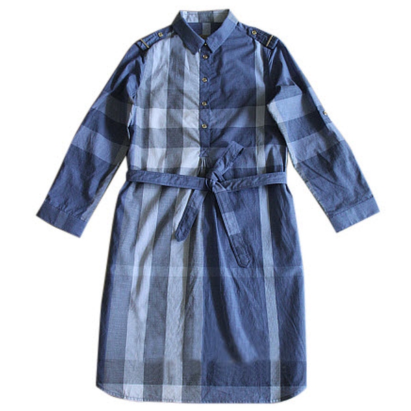 Burberry Pleated Monogram Shirt Dress - Farfetch  Tie waist shirt dress, Shirt  dress, British outfits