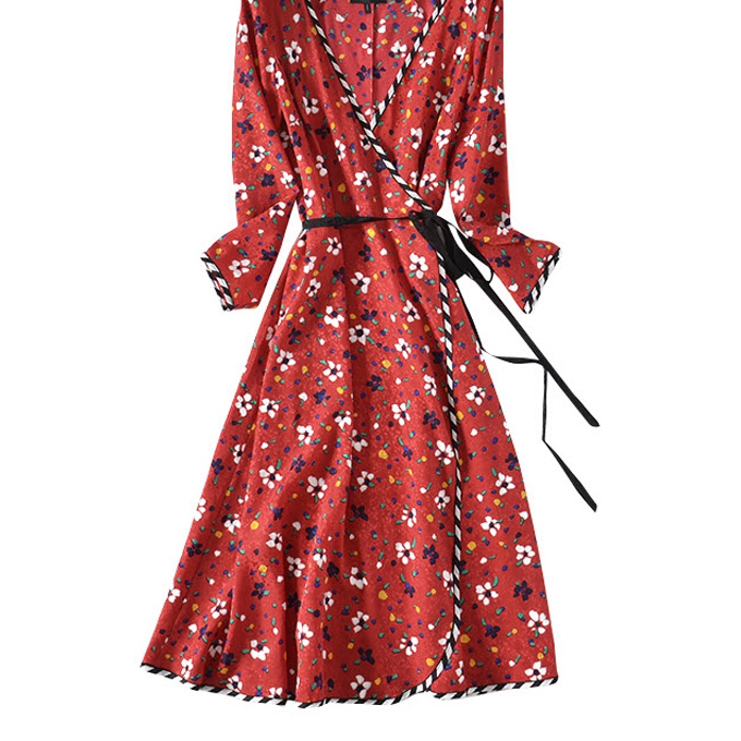 Marc Jacobs Painted Flower Wrap Dress – evaChic