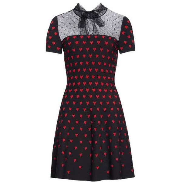 RED Valentino Heart Intarsia Knit Dress – evaChic