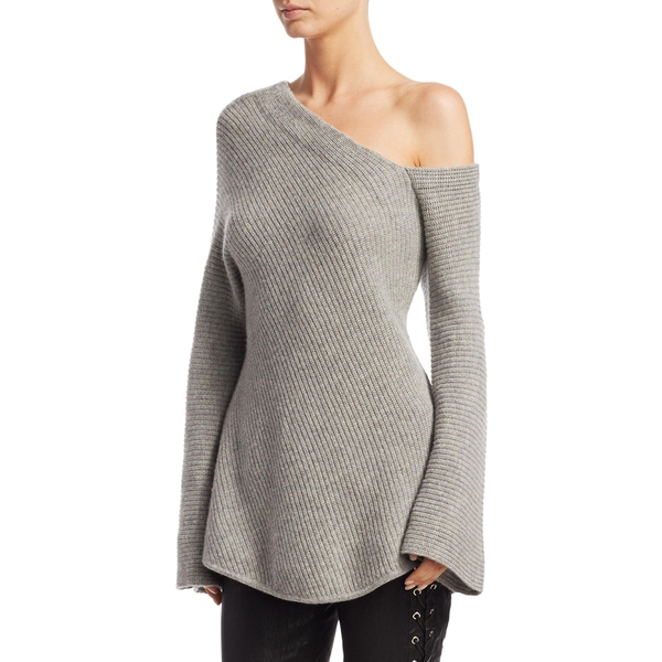 A.L.C. Charly Cashmere One-Shoulder Sweater