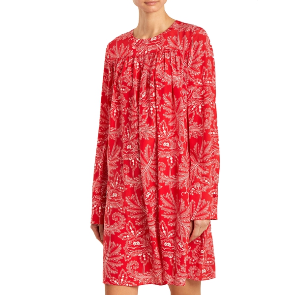Diane von Furstenberg Ullman Floral Print Silk Dress