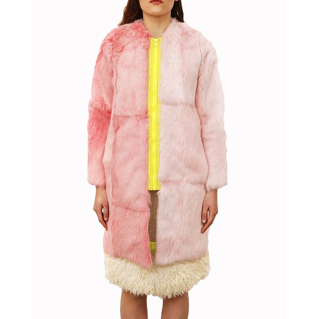 Feel Good Fur Bi-Pink Zip-Up Jacket