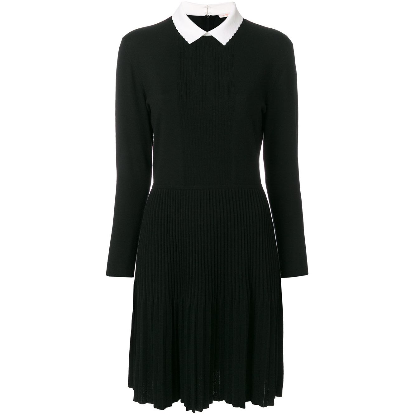 Tory Burch Sabina Contrast Collar Knit Dress – evaChic