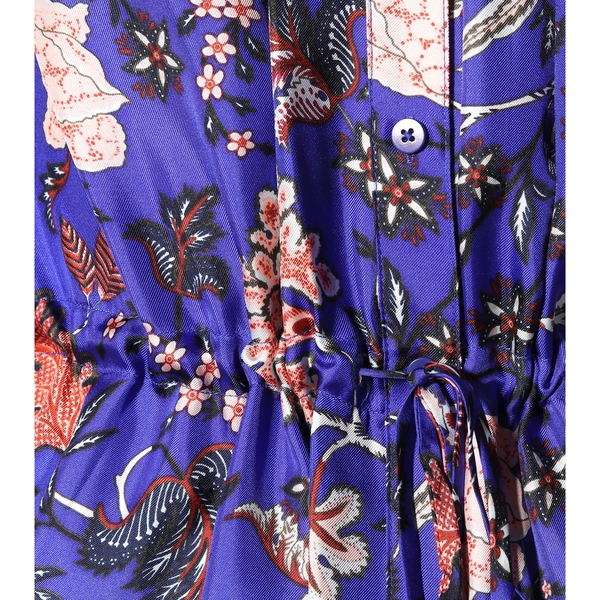 Diane von Furstenberg Floral Tie Waist Mini Dress – evaChic