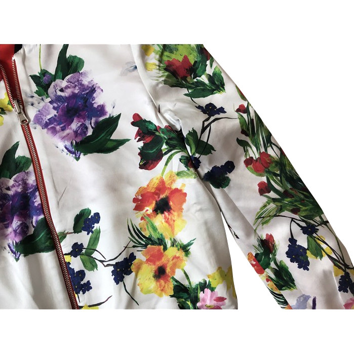 Alice + Olivia Lonnie Reversible Floral Print Bomber Jacket – evaChic