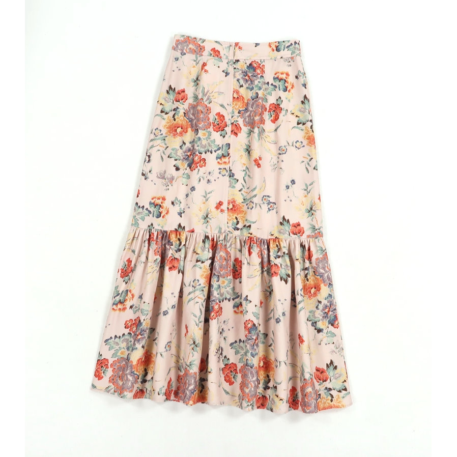 Rebecca Taylor Marlena Ruffled Floral Skirt – evaChic