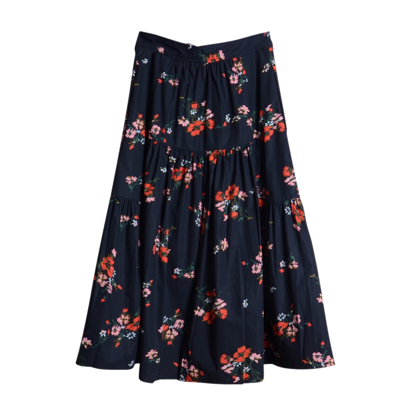 Rebecca Taylor Marguerite Floral Poplin Skirt – evaChic
