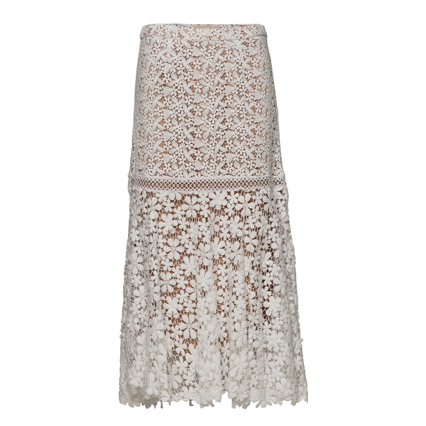 Michael Kors Mixed Floral Lace Skirt – evaChic