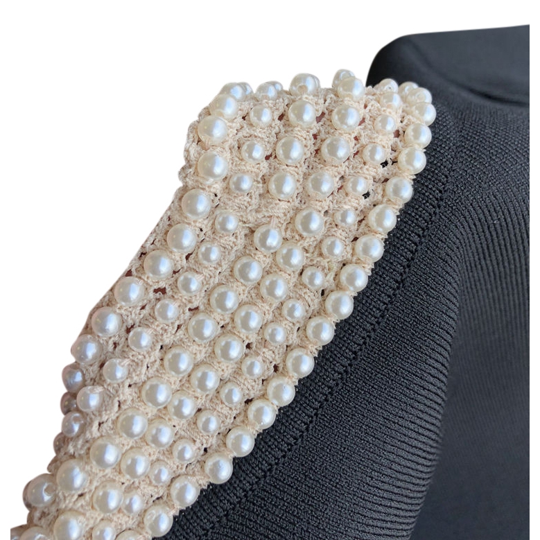 Sandro Uigi Jewelled Collar Short Knit 