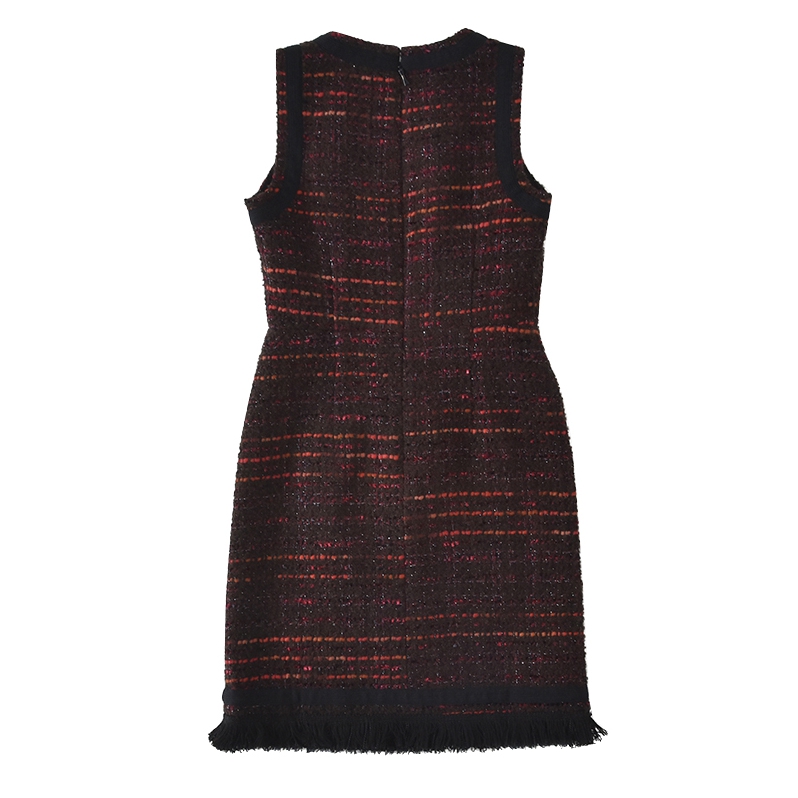 Kate Spade Multi Tweed Fringe Dress – evaChic