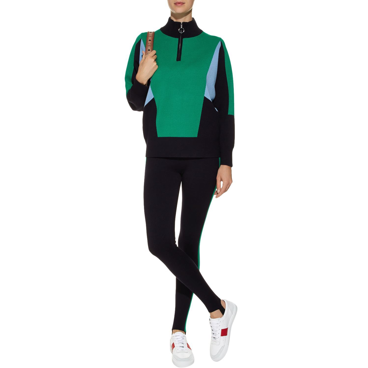 sandro zip sweater
