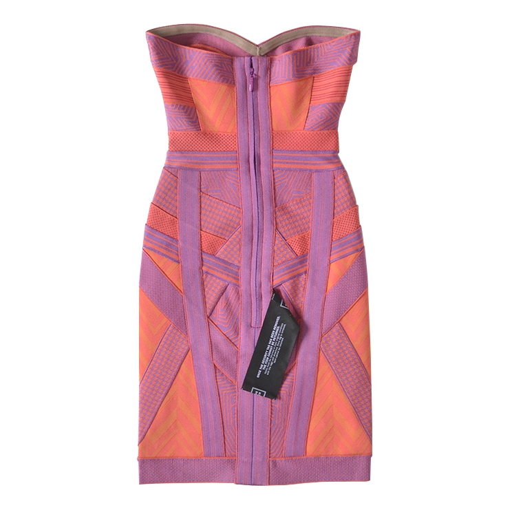 Herve Leger purple bandage mini dress – StyleSwap