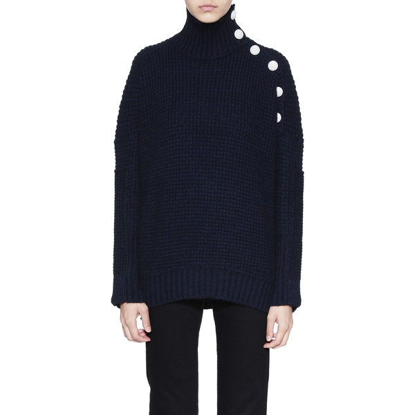 Zadig & Voltaire Alma Button-Trimmed Sweater