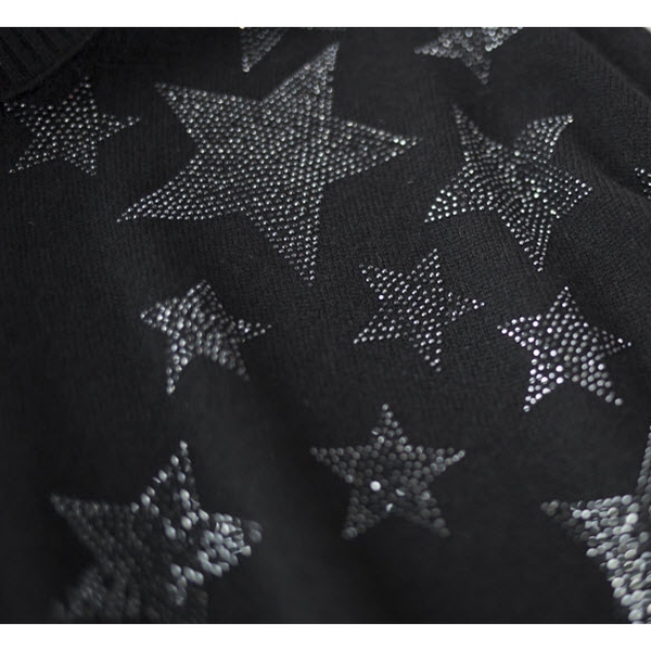 Zadig & Voltaire Gaby Bis Embellished Star Cashmere Sweater – evaChic
