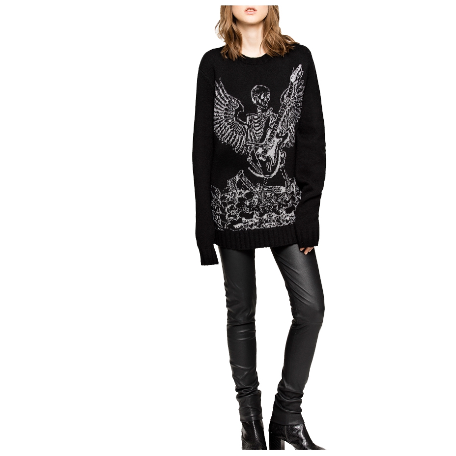 Zadig & Voltaire Jack Bis Skeleton Intarsia Sweater