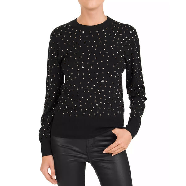[30% extra off] The Kooples Wool Blend Studded Rib-Knit Sweater – evaChic