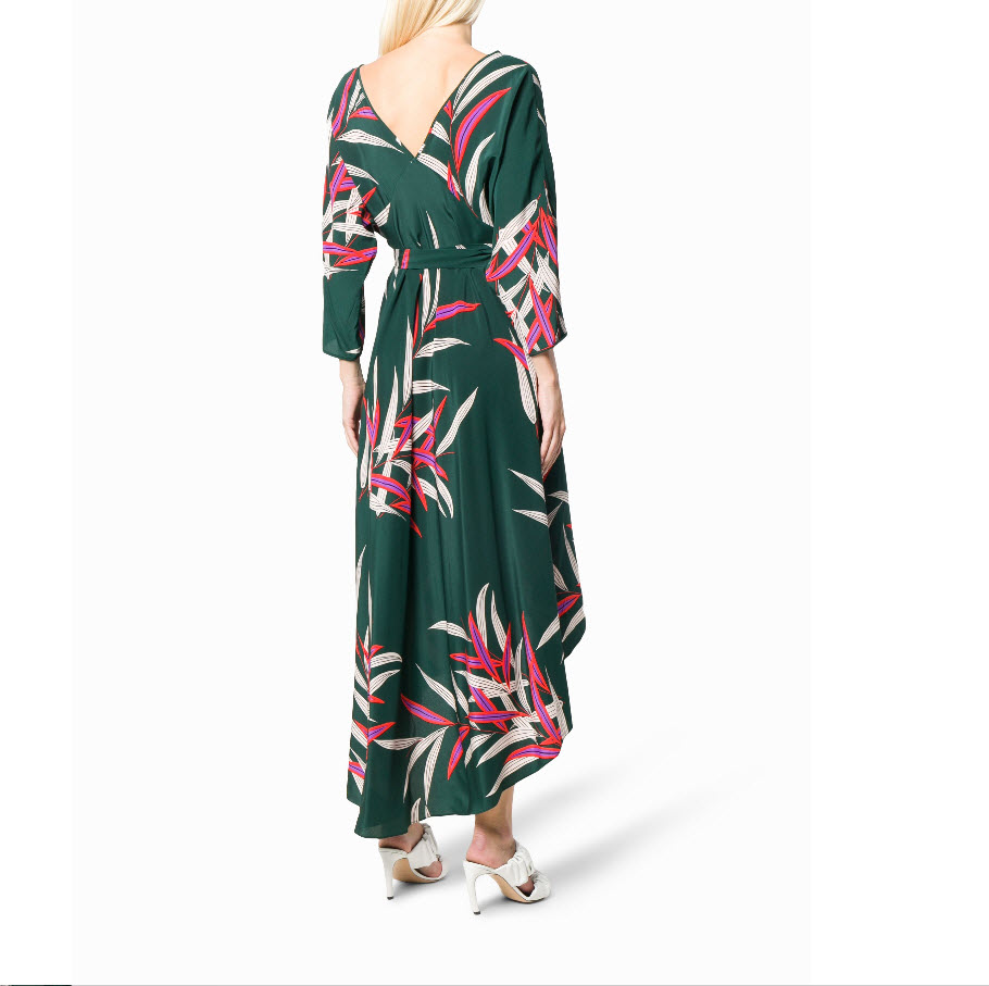 Diane von Furstenberg Eloise Asymmetric Hem Wrap Dress