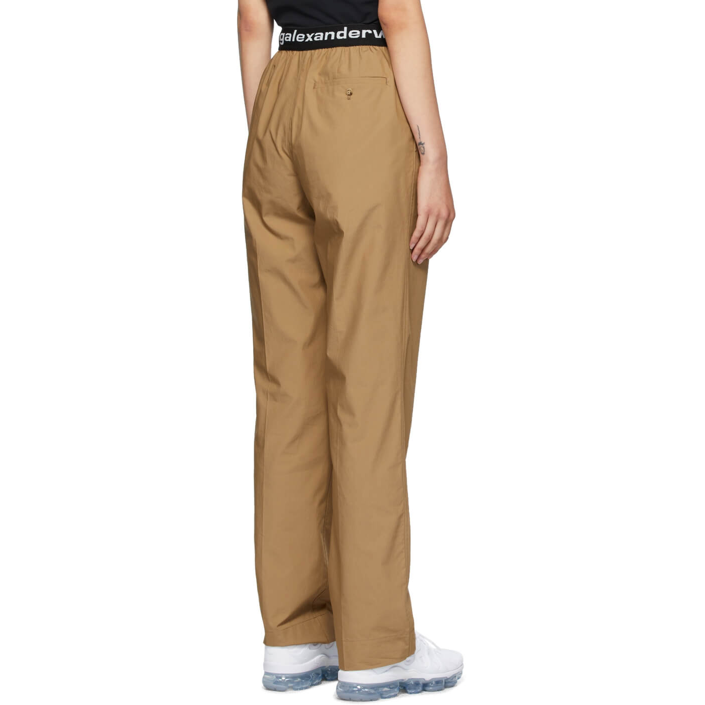 T by Alexander Wang Pull-On Logo Pleated Pants – evaChic