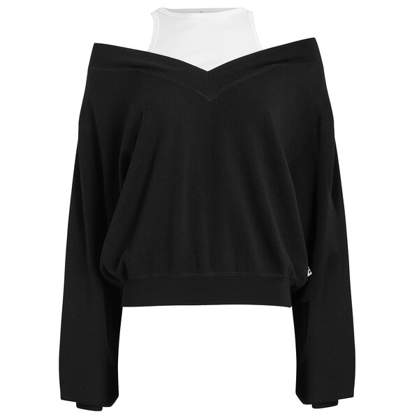 Alexanderwang.T Cropped Bi-layer V-Neck Sweater – evaChic