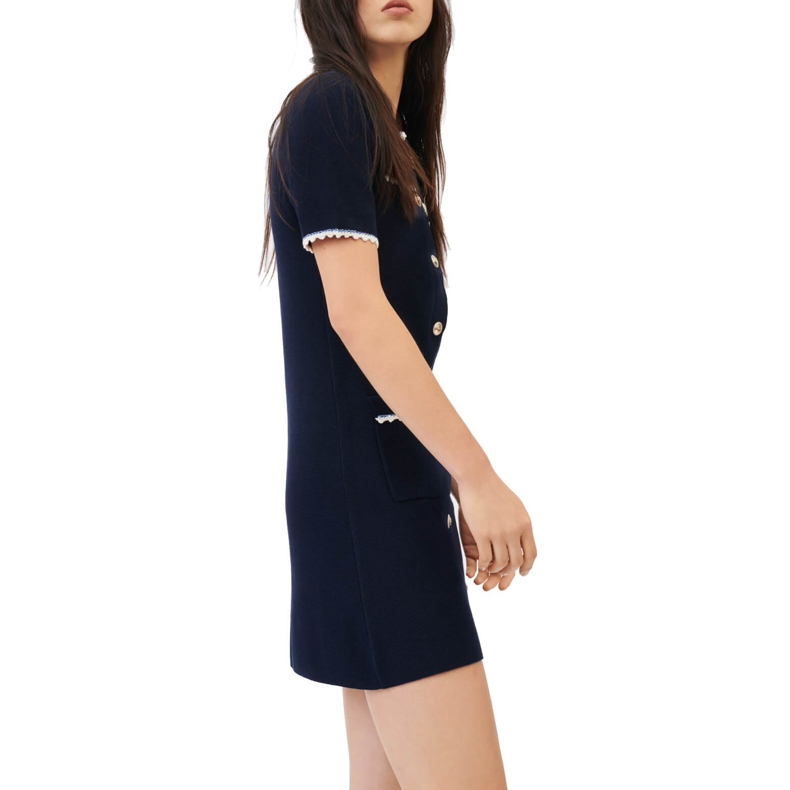 Maje Roliano Contrast Knit Dress – evaChic