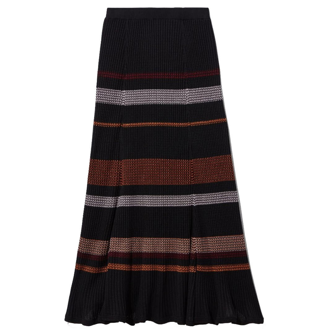 Proenza Schouler Zig-Zag Stripe Knit Midi Skirt – evaChic