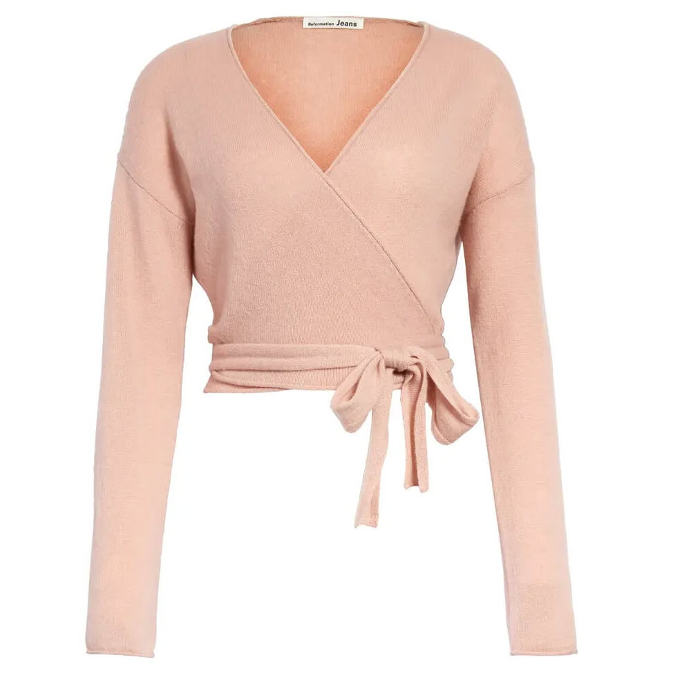 Reformation Cashmere Wrap Sweater – evaChic