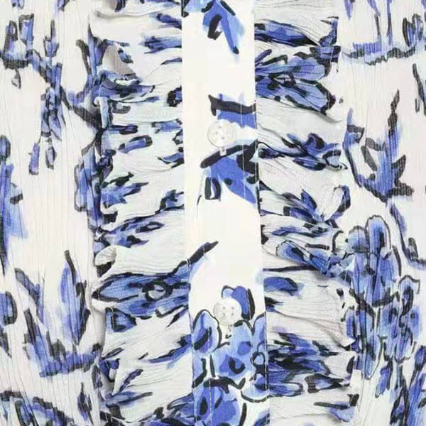 Tory Burch Deneuve Floral-Print Plissé Dress – evaChic