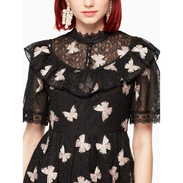 Kate Spade Butterfly Embroidered Lace Dress