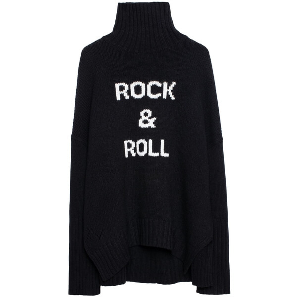 Zadig & Voltaire 'rock Knitted' Shoulder Bag in Black