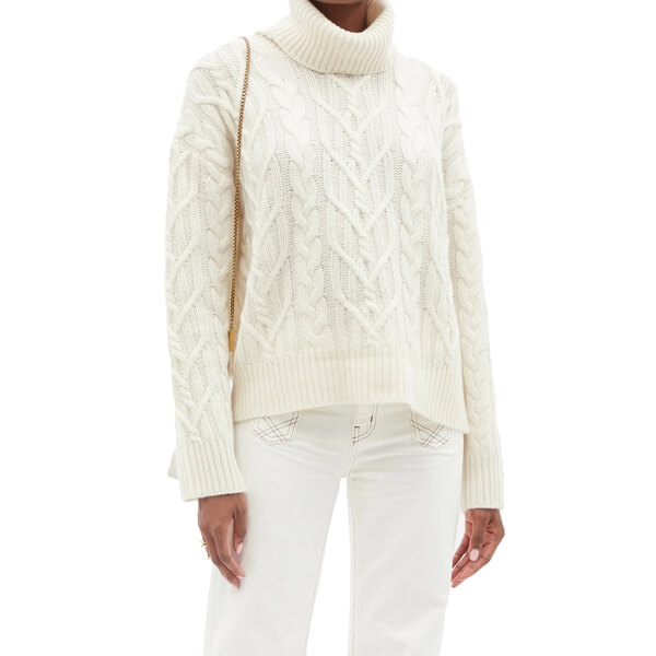 Nili Lotan Gigi Cable-Knit Cashmere Sweater
