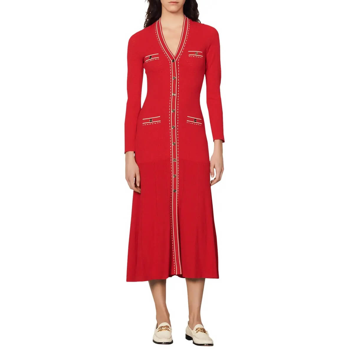 Sandro Esmeralda Pickstitch Long-Sleeve 