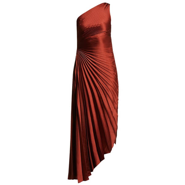 A.L.C. Delfina Pleated Asymmetric Dress – evaChic
