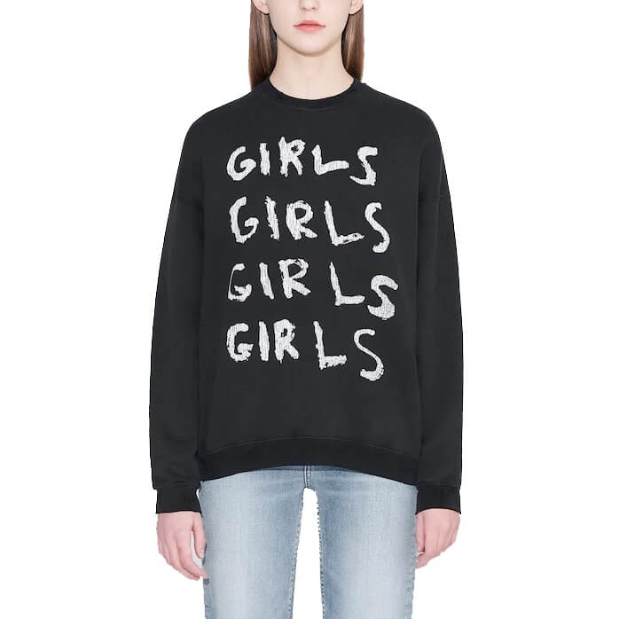 R13 Girls Girls Oversized Cotton-Blend Sweatshirt – evaChic